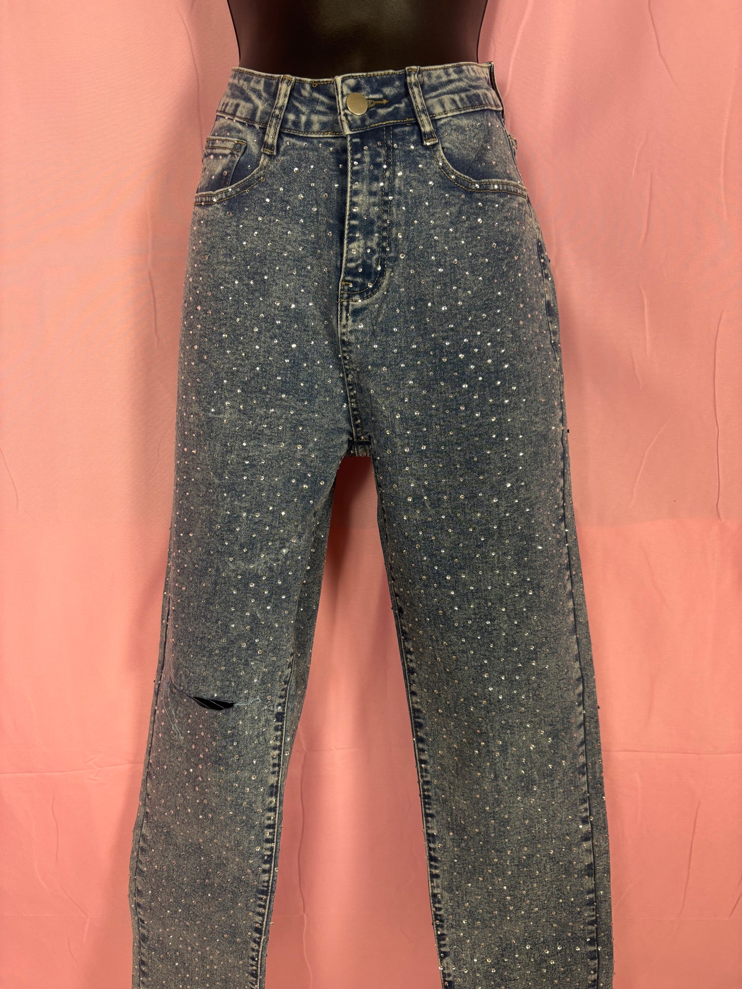 Bottom en mahon con rhinestones